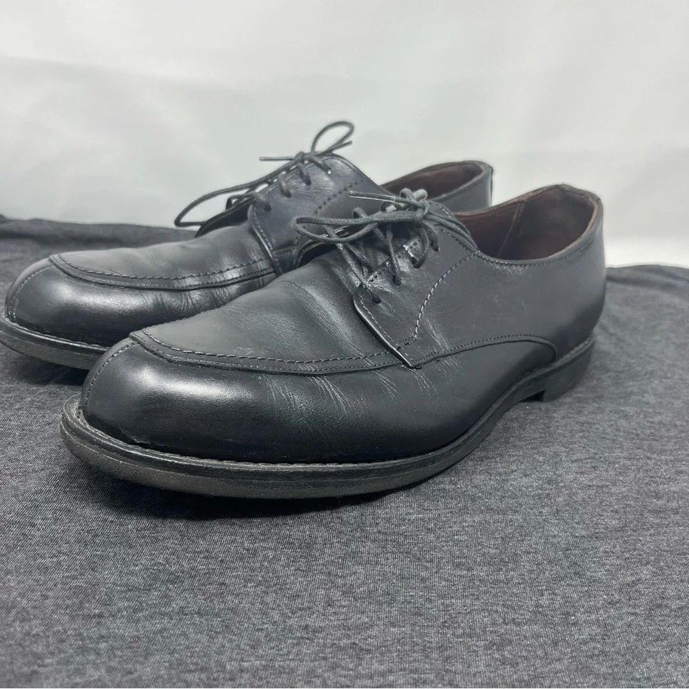 Allen Edmonds Road Warrior Ultralight Black Leather Lace Up Derby Shoes Sz 8.5‎